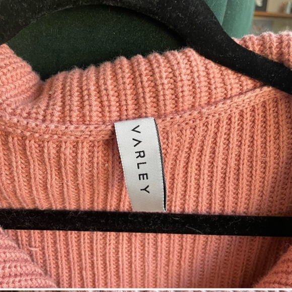 Varley Mentone Rose pink half zip sweater - Picture 5 of 6